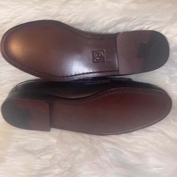 Cole Haan Dress Shoe Men’s Size 8.5 D Loafers Black Leather Buckle Kiltie Monk - Picture 5 of 15